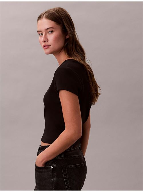 woven label 2x2 baby rib CALVIN KLEIN JEANS | LV047C200GUB1